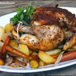 Slow Cooker Whole Chicken And Vegetables