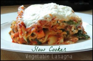Crock Pot Vegetable Lasagna